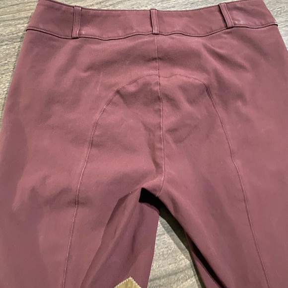 Tailored Sportsman Rust English riding Breeches size 32 R leather knee patches - Picture 3 of 9